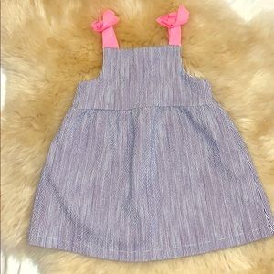 Zara BabyGirl Jacquard striped dress